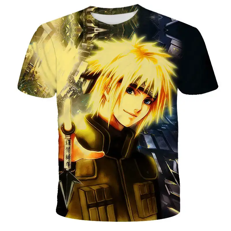 Naruto 3D Digital Print T-Shirt White - Image 2