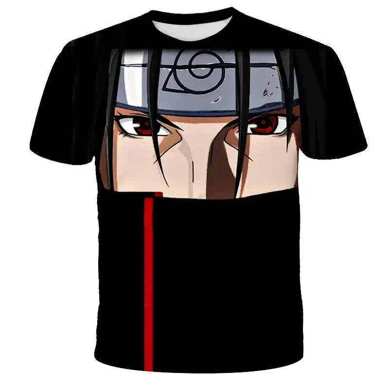 Naruto 3D Digital Print T-Shirt White - Image 3