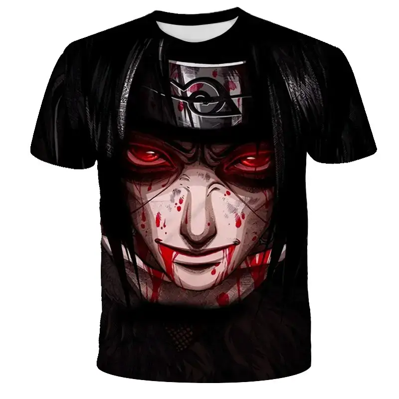 Naruto 3D Digital Print T-Shirt White - Image 4
