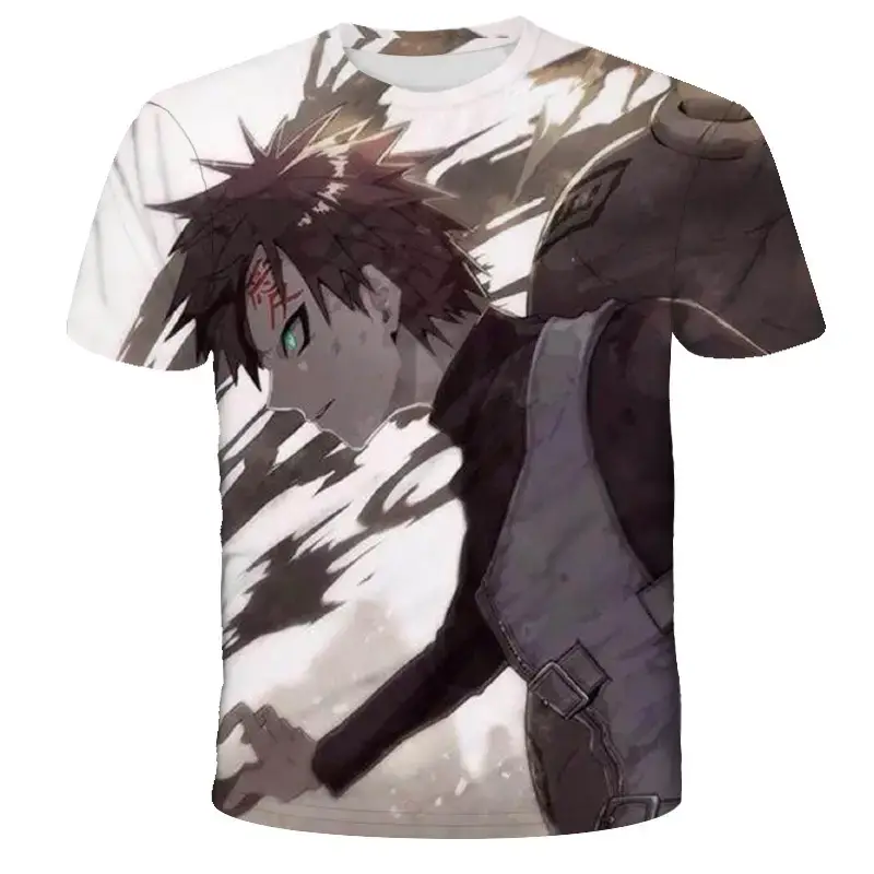 Naruto 3D Digital Print T-Shirt White - Image 5