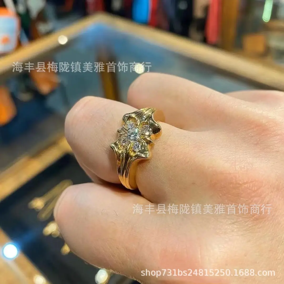 2024 Crocore Ring Trendy Brand Finger Ring Eternal Iris Domineering ins Old Retro European and American Tail Ring Wholesale — feature 12