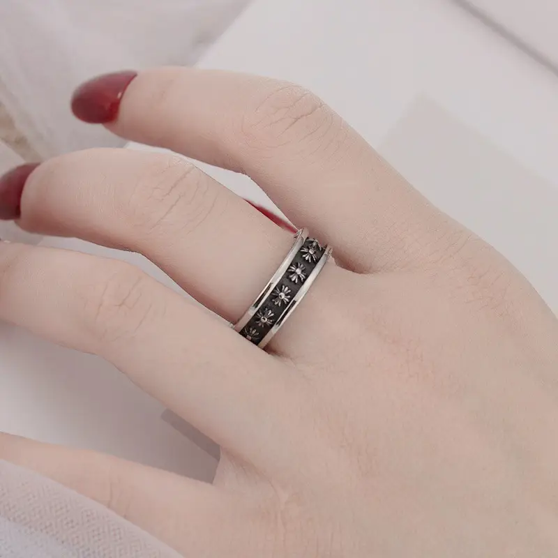 2024 Crocore Ring Trendy Brand Finger Ring Eternal Iris Domineering ins Old Retro European and American Tail Ring Wholesale — feature 23