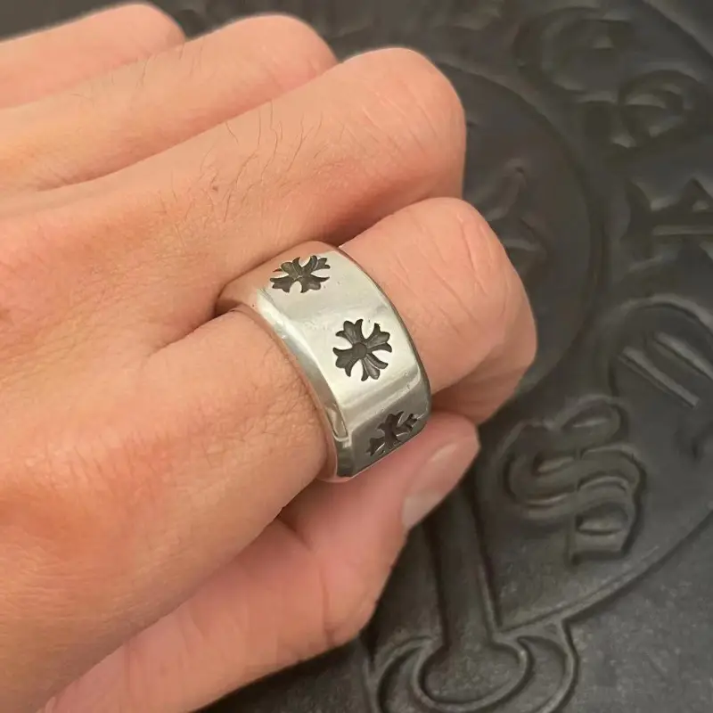 2024 Crocore Ring Trendy Brand Finger Ring Eternal Iris Domineering ins Old Retro European and American Tail Ring Wholesale — feature 24