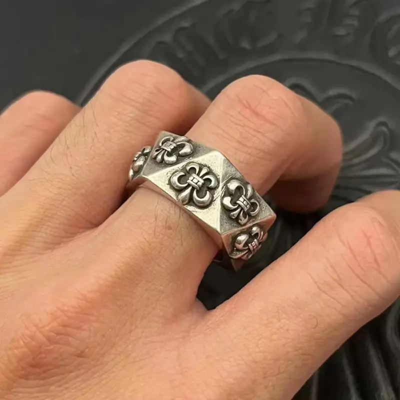 2024 Crocore Ring Trendy Brand Finger Ring Eternal Iris Domineering ins Old Retro European and American Tail Ring Wholesale — feature 27