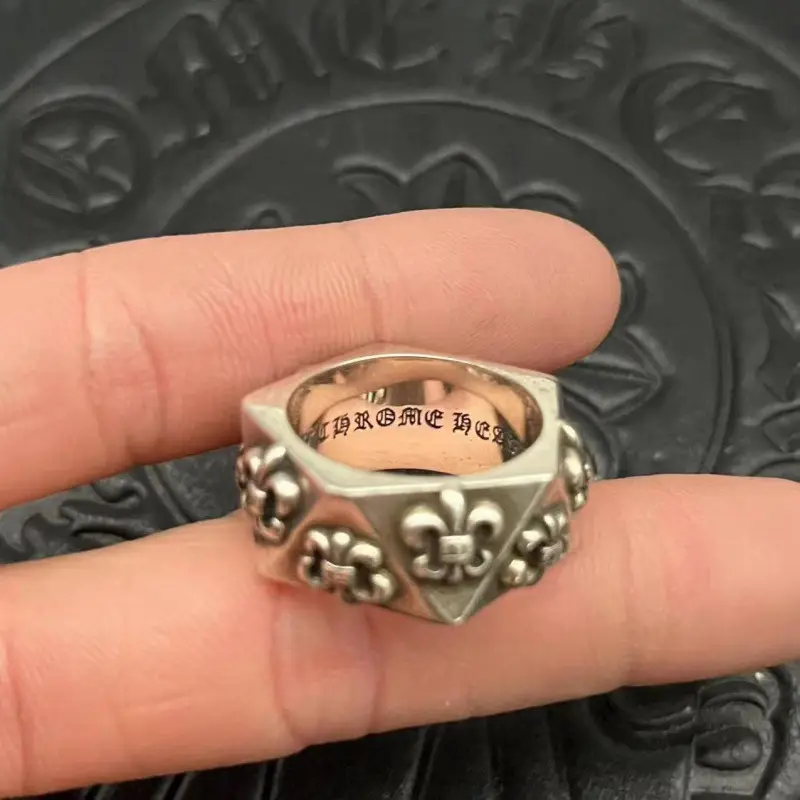 2024 Crocore Ring Trendy Brand Finger Ring Eternal Iris Domineering ins Old Retro European and American Tail Ring Wholesale — feature 28