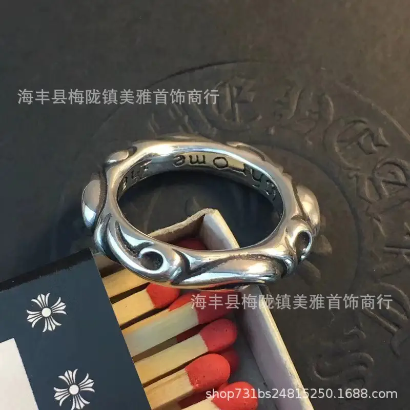 2024 Crocore Ring Trendy Brand Finger Ring Eternal Iris Domineering ins Old Retro European and American Tail Ring Wholesale