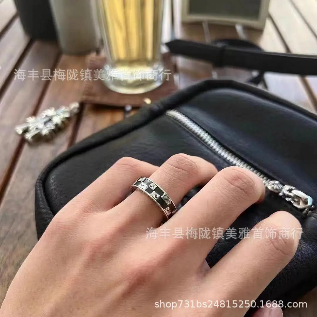2024 Crocore Ring Trendy Brand Finger Ring Eternal Iris Domineering ins Old Retro European and American Tail Ring Wholesale