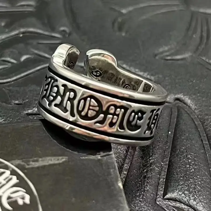 2024 Crocore Ring Trendy Brand Finger Ring Eternal Iris Domineering ins Old Retro European and American Tail Ring Wholesale