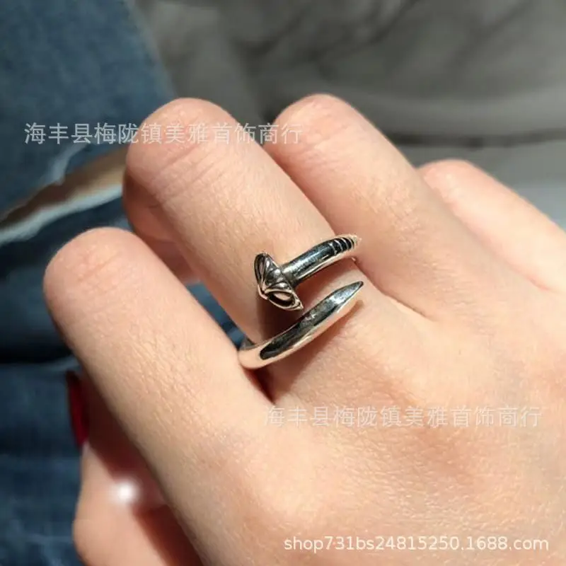 2024 Crocore Ring Trendy Brand Finger Ring Eternal Iris Domineering ins Old Retro European and American Tail Ring Wholesale