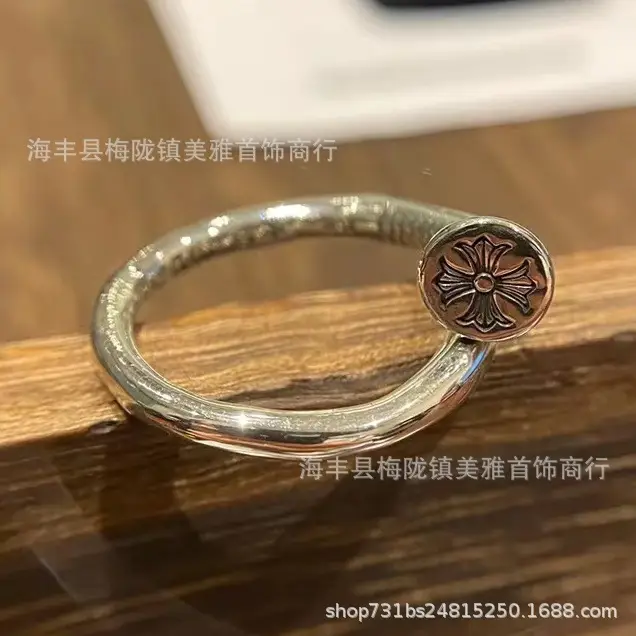 2024 Crocore Ring Trendy Brand Finger Ring Eternal Iris Domineering ins Old Retro European and American Tail Ring Wholesale