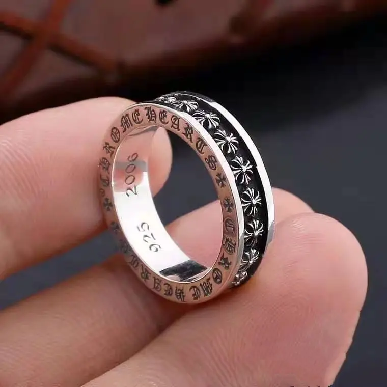 2024 Crocore Ring Trendy Brand Finger Ring Eternal Iris Domineering ins Old Retro European and American Tail Ring Wholesale