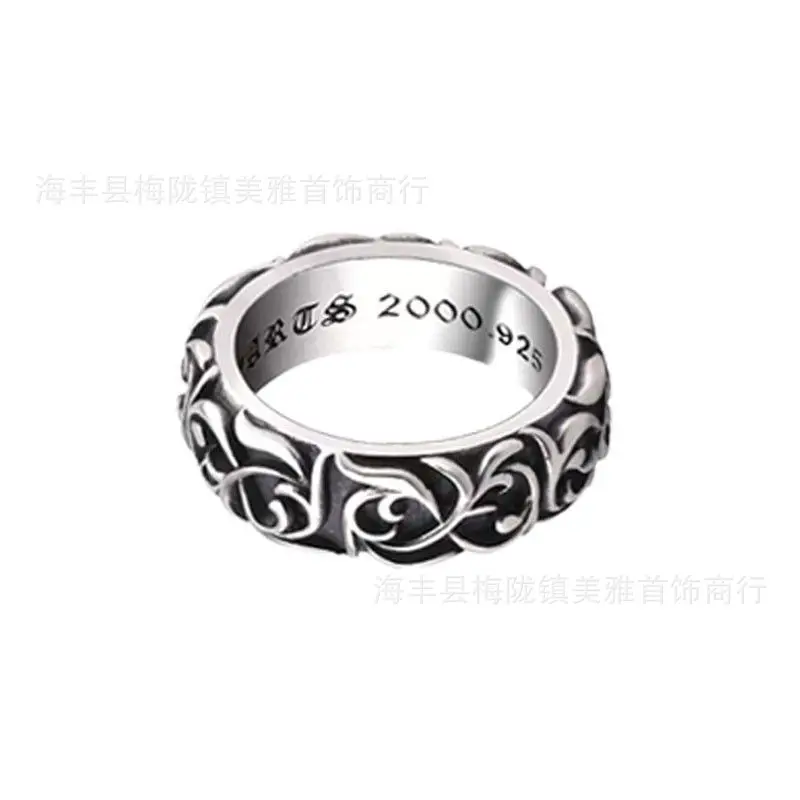 2024 Crocore Ring Trendy Brand Finger Ring Eternal Iris Domineering ins Old Retro European and American Tail Ring Wholesale