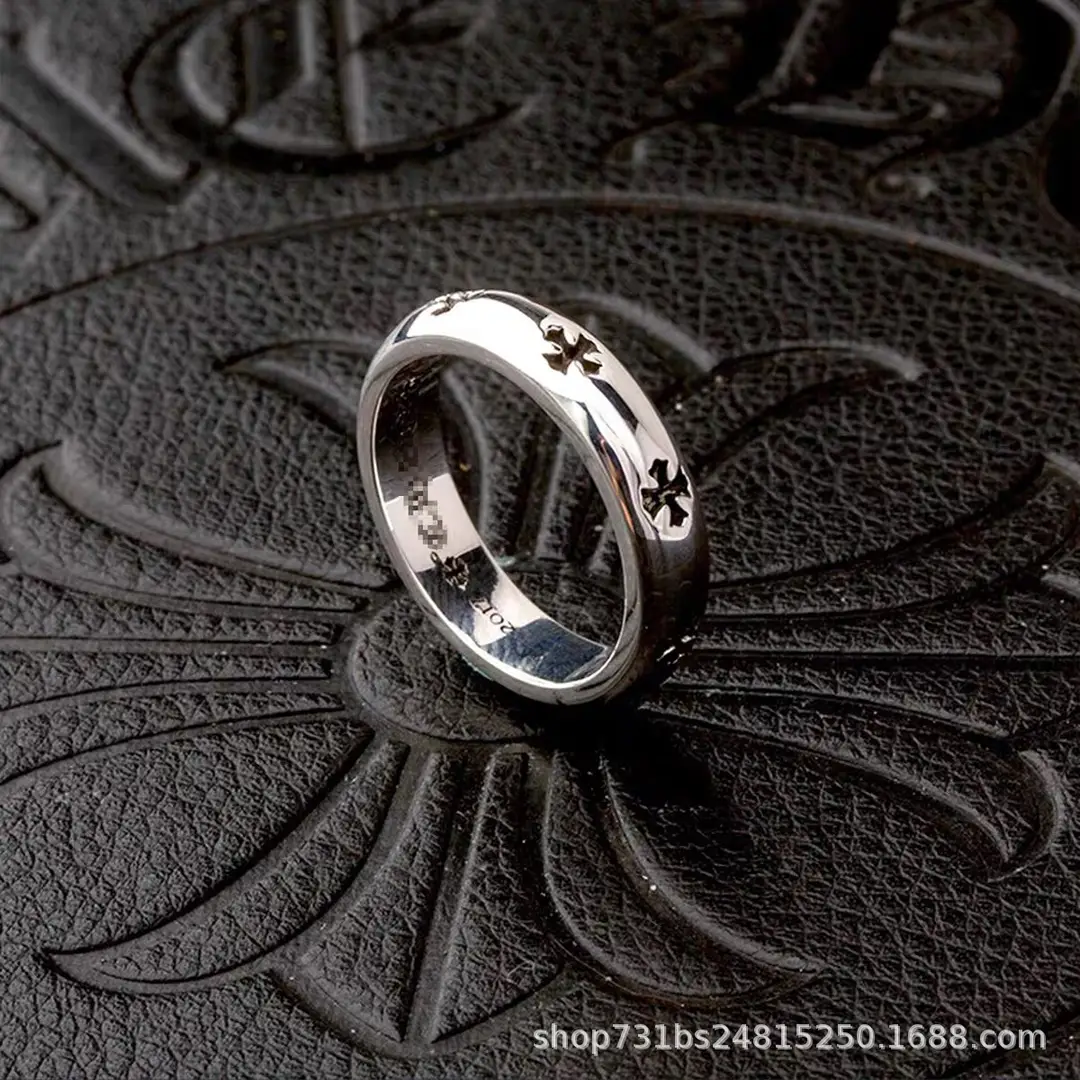 2024 Crocore Ring Trendy Brand Finger Ring Eternal Iris Domineering ins Old Retro European and American Tail Ring Wholesale