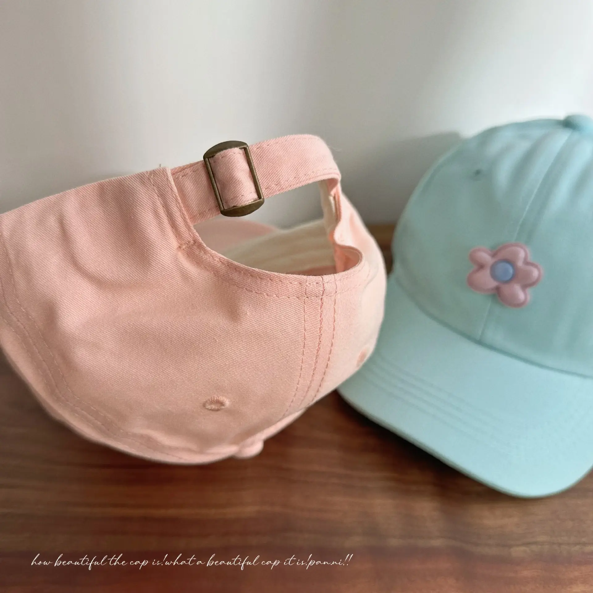 Sweet Flower Baseball Caps for Girls Spring Color