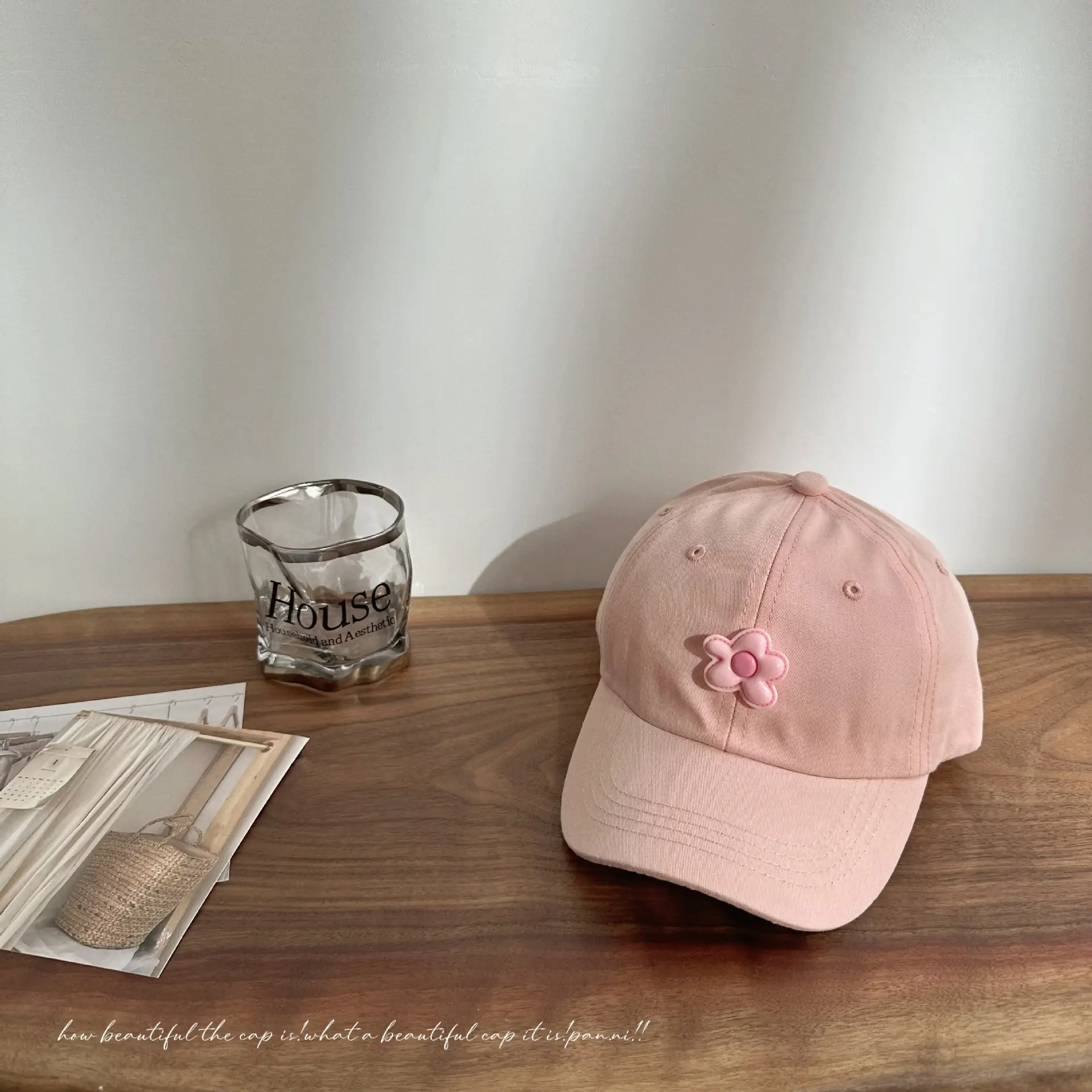 Sweet Flower Baseball Caps for Girls Spring Color