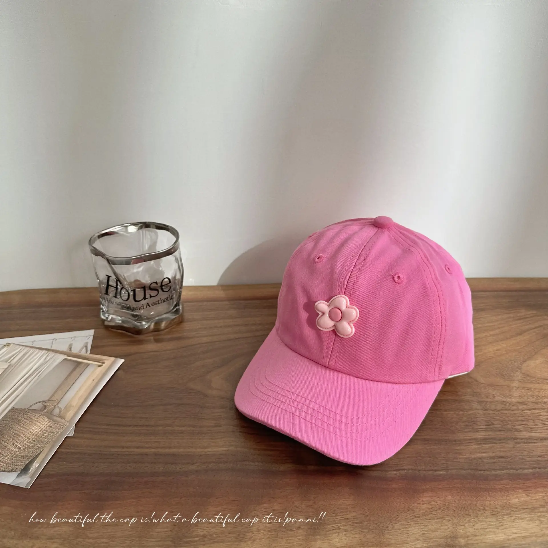 Sweet Flower Baseball Caps for Girls Spring Color