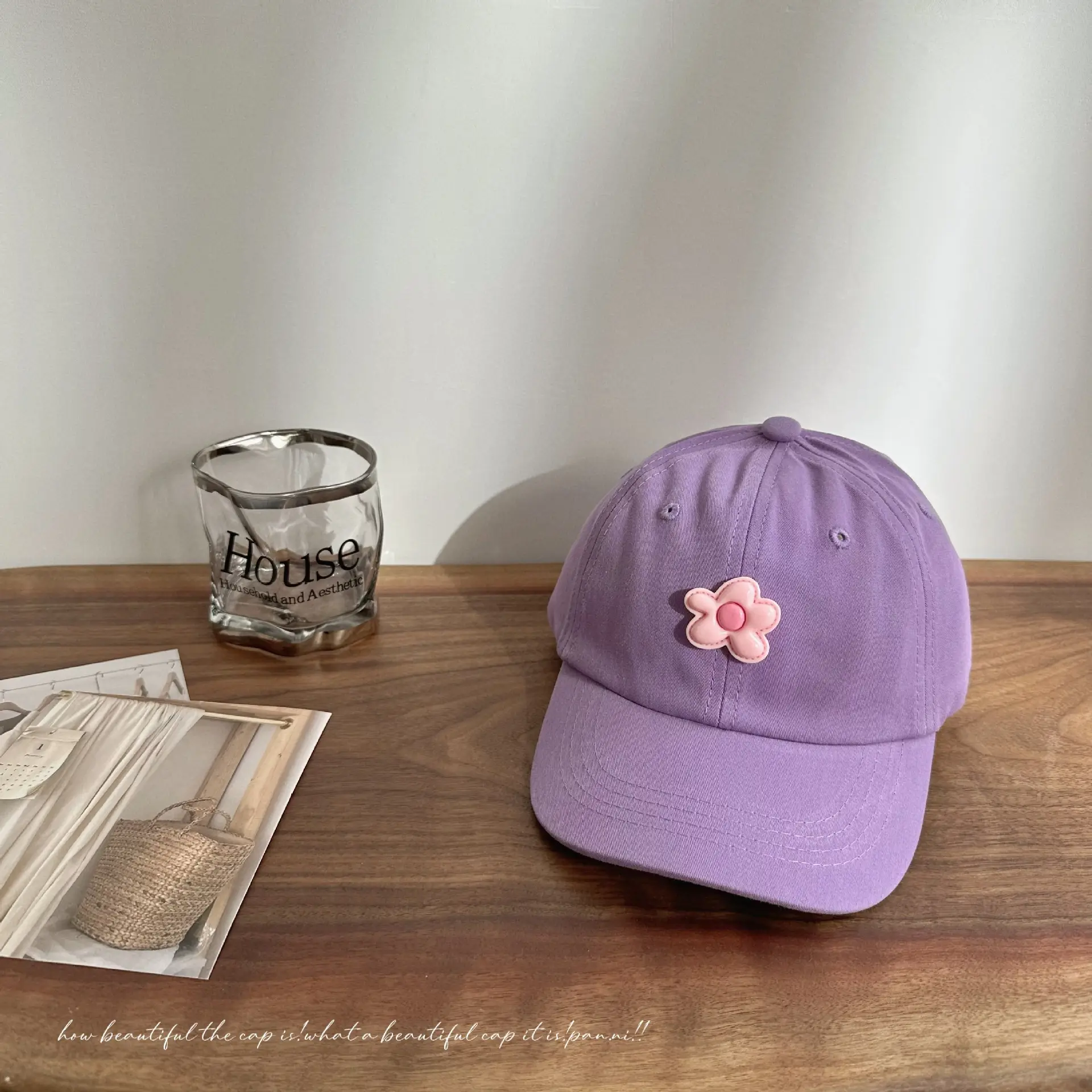 Sweet Flower Baseball Caps for Girls Spring Color