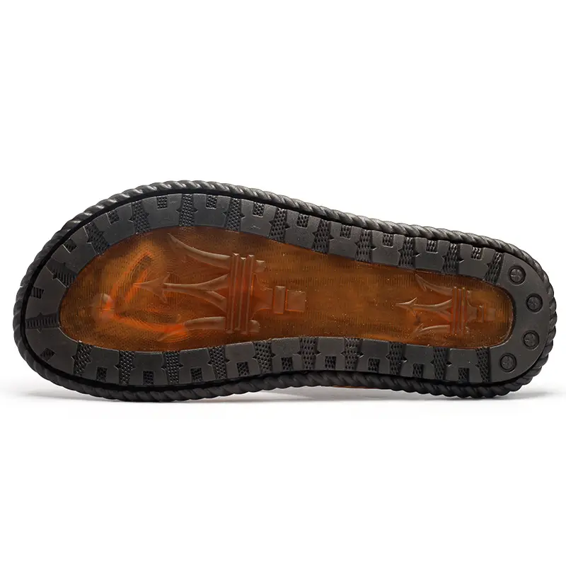 Cross-border men's sandals and slippers summer outdoor flip-flops sandals foreign trade men's leather beach men's sandals slippers — feature 41