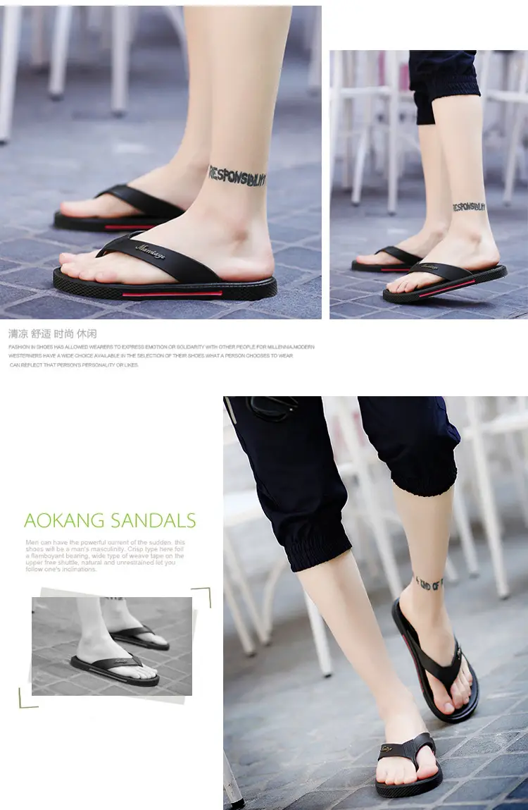 Flip-flops for Men 2023 New Summer Sandals for Men Breathable Shoes Non-slip Lightweight Wear-resistant Casual Plastic Bathroom Sandals — feature 15