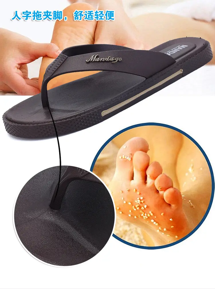 Flip-flops for Men 2023 New Summer Sandals for Men Breathable Shoes Non-slip Lightweight Wear-resistant Casual Plastic Bathroom Sandals — feature 6