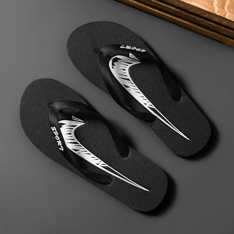 Flip-flops for Men 2023 New Summer Sandals for Men Breathable Shoes Non-slip Lightweight Wear-resistant Casual Plastic Bathroom Sandals - Image 3