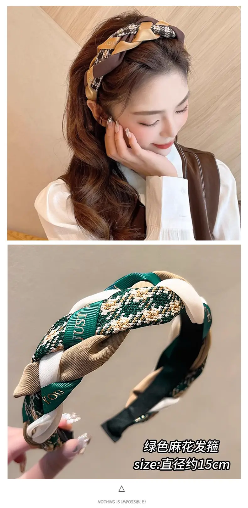 Women's 2025 Pearl Headband with Silk Ribbon — feature 16