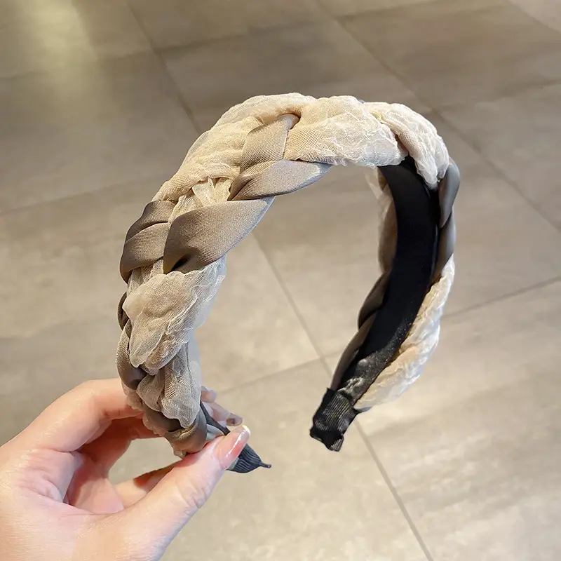 Women's 2025 Pearl Headband with Silk Ribbon - Image 2
