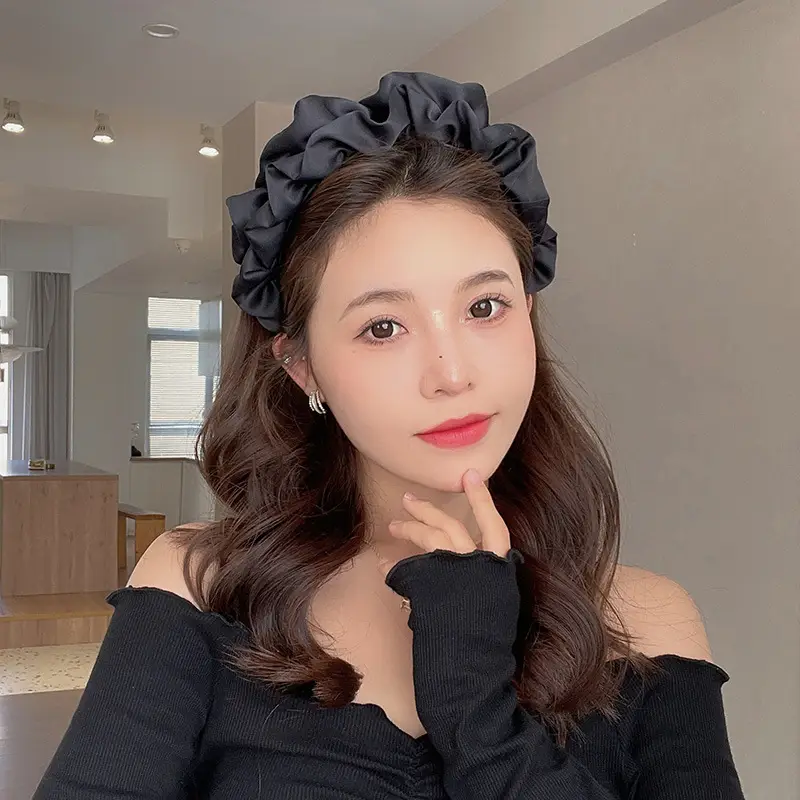 Women's 2025 Pearl Headband with Silk Ribbon - Image 4