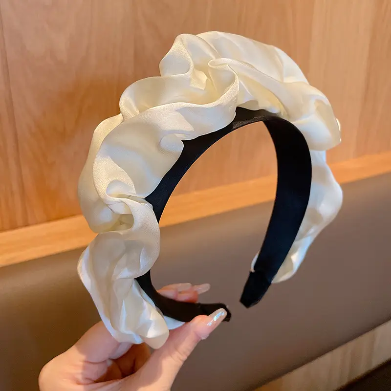 Women's 2025 Pearl Headband with Silk Ribbon - Image 5