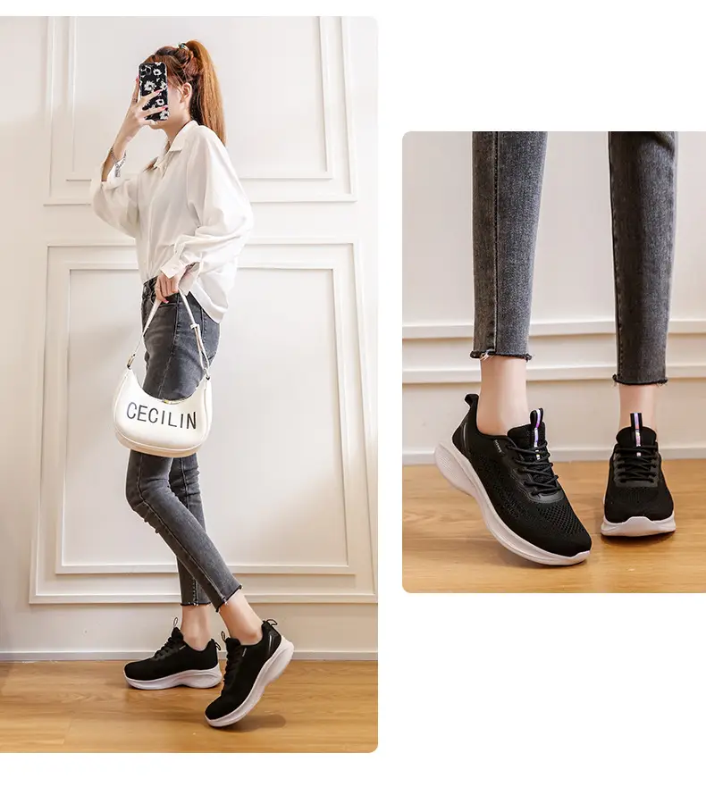 2025 Spring and Summer New Versatile Women's Shoes, Lightweight, Comfortable, Soft-Soled, Soft-Surface Sports and Casual Shoes, Mesh Breathable Running Shoes — feature 16