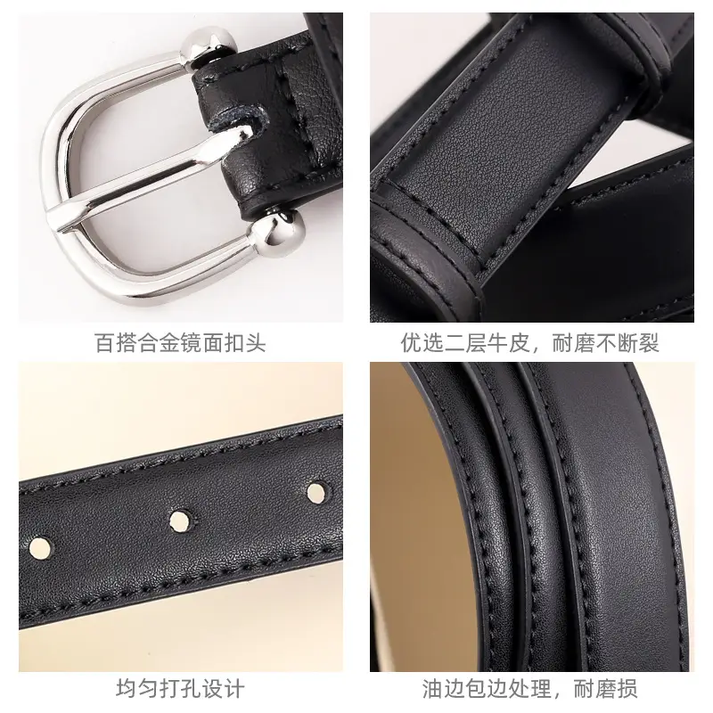 Women Genuine Leather Belt 100cm 2025 New Style