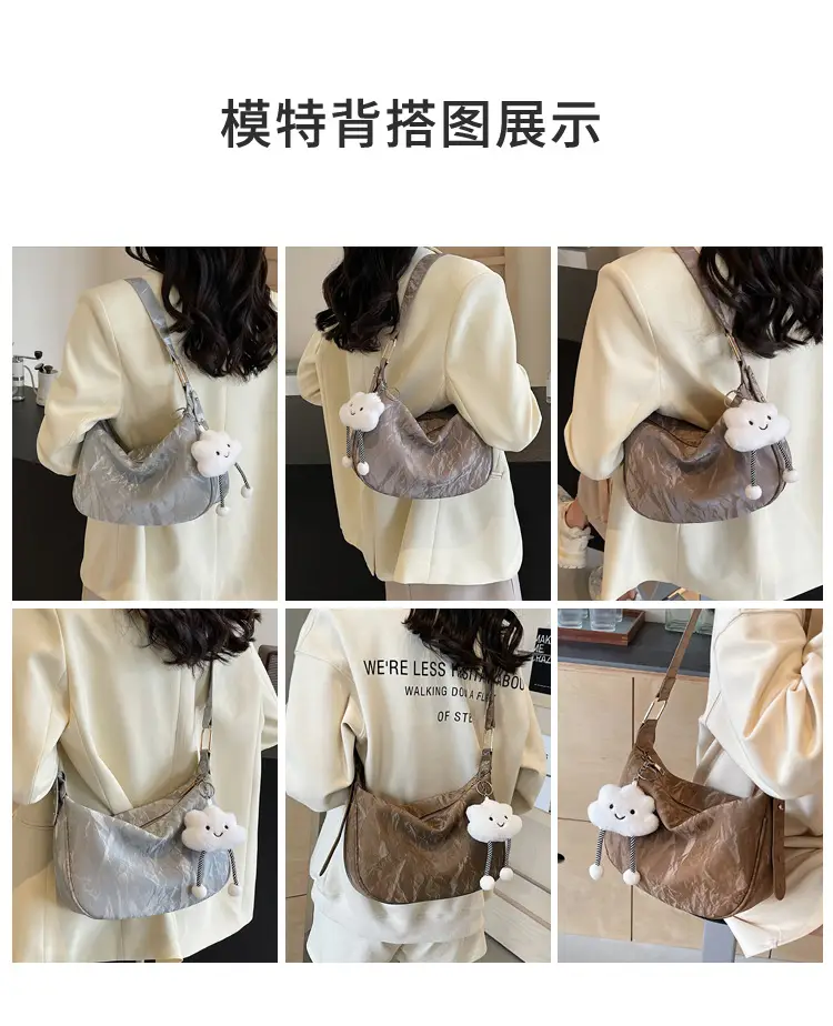 2025 Silver Metallic Shoulder Bag for Women — feature 20