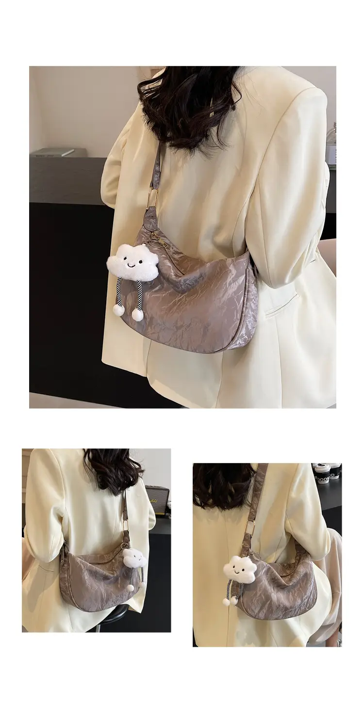 2025 Silver Metallic Shoulder Bag for Women — feature 22