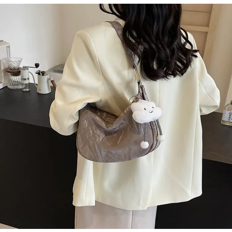2025 Silver Metallic Shoulder Bag for Women — feature 36