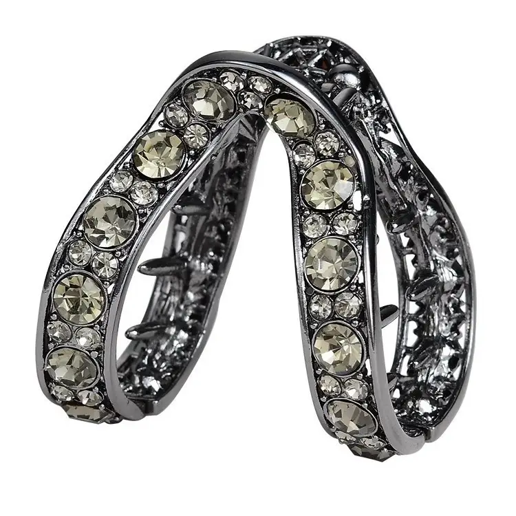 Women's Anti-Collapse Hairpin with Crystal Clasp