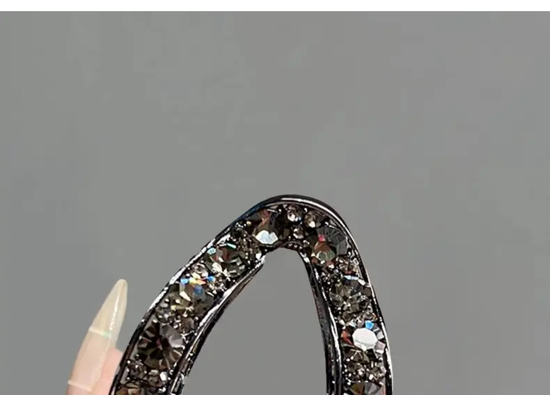 Women's Anti-Collapse Hairpin with Crystal Clasp — feature 9