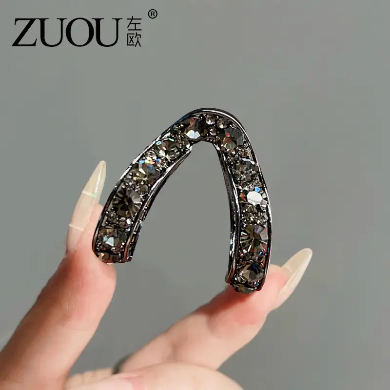 Women's Anti-Collapse Hairpin with Crystal Clasp
