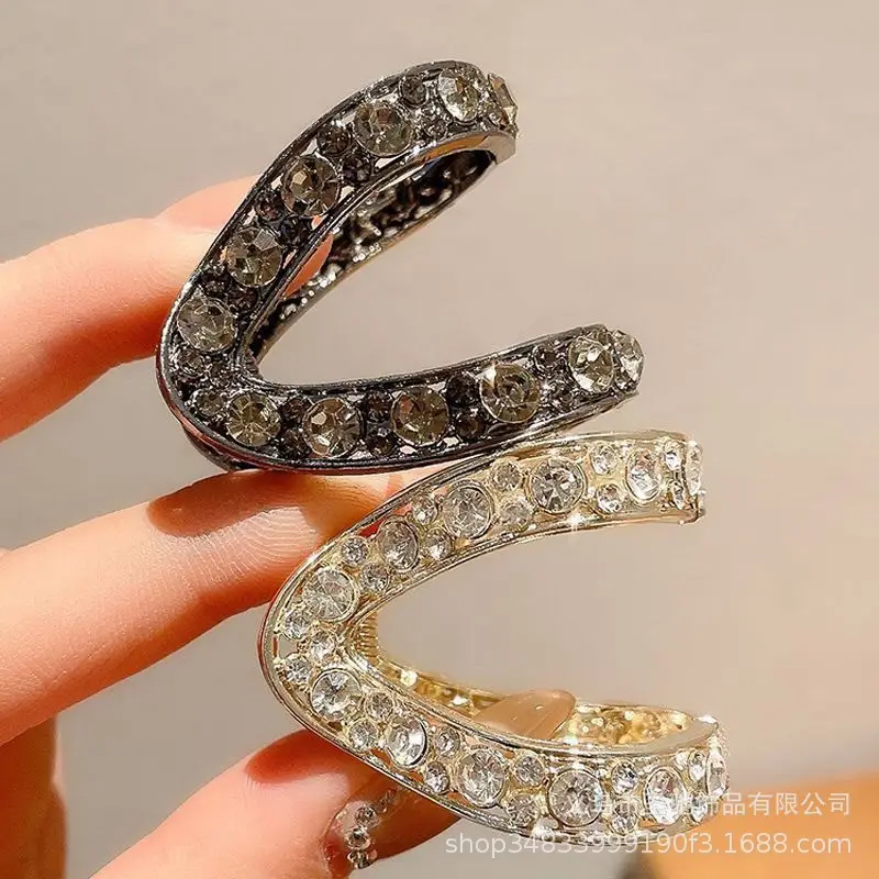 Women's Anti-Collapse Hairpin with Crystal Clasp