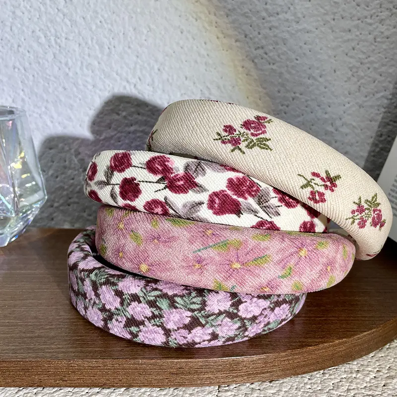 French Style Retro Floral Hair Band Women's 2024 New — feature 2