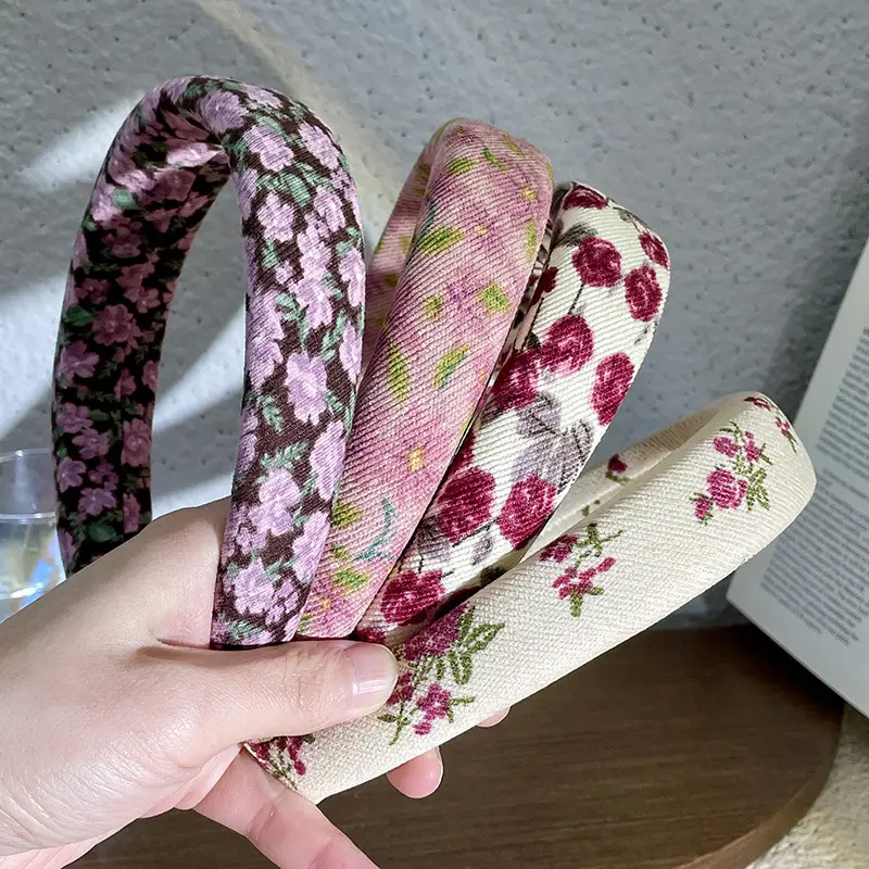 French Style Retro Floral Hair Band Women's 2024 New — feature 3