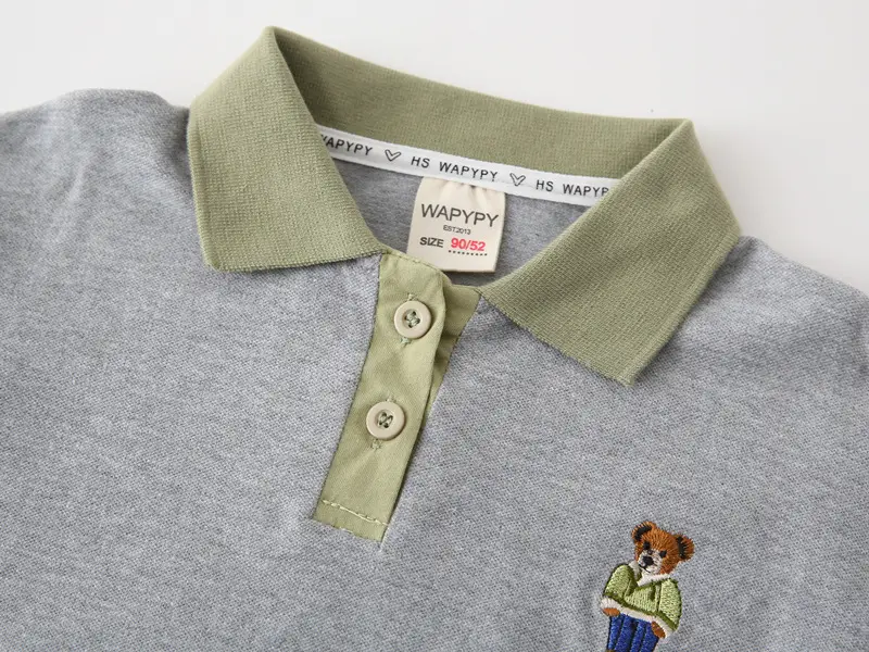 Children's Embroidered Polo T-Shirt Set of 3 — feature 8