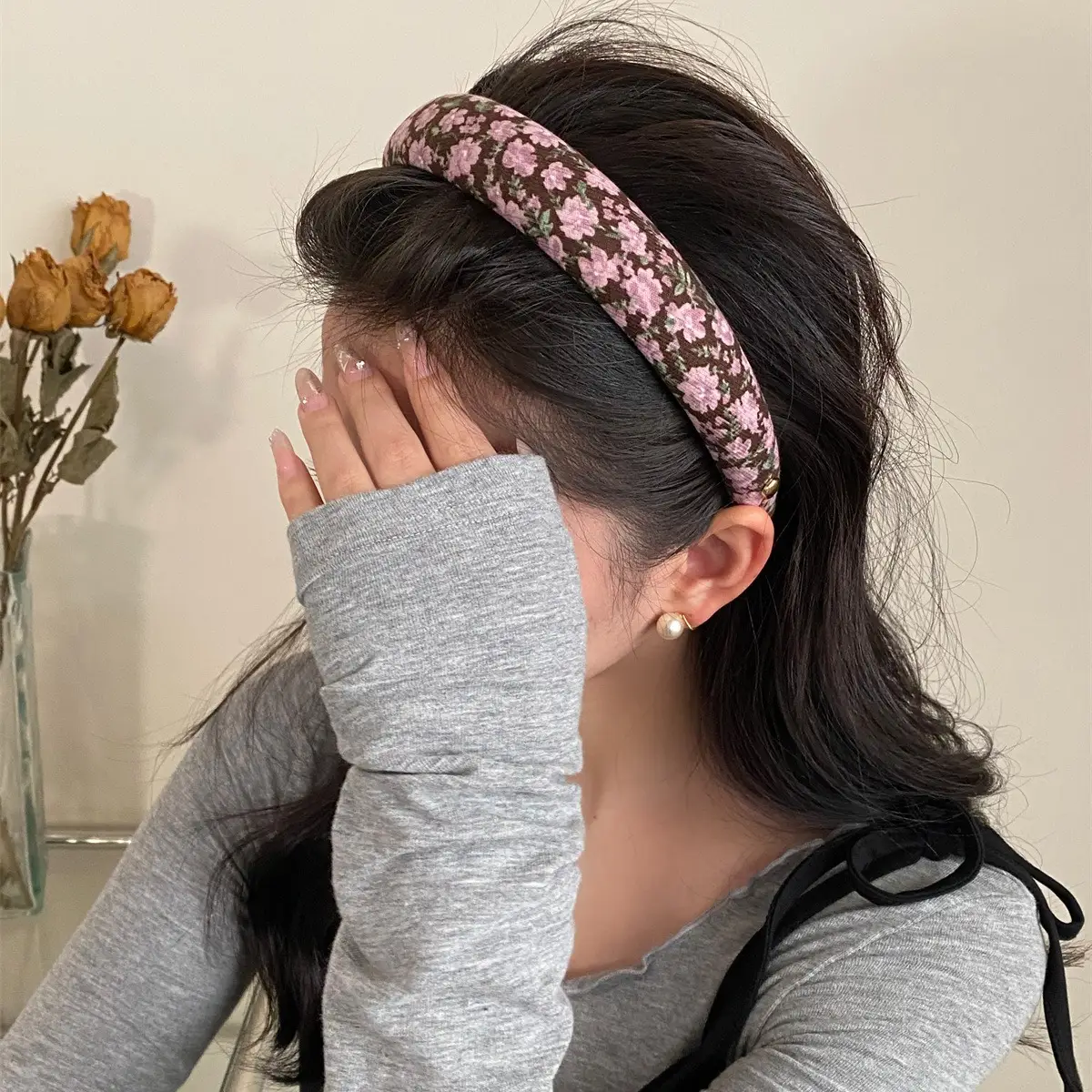 French Style Floral Hair Band for Women 2024 - Image 7