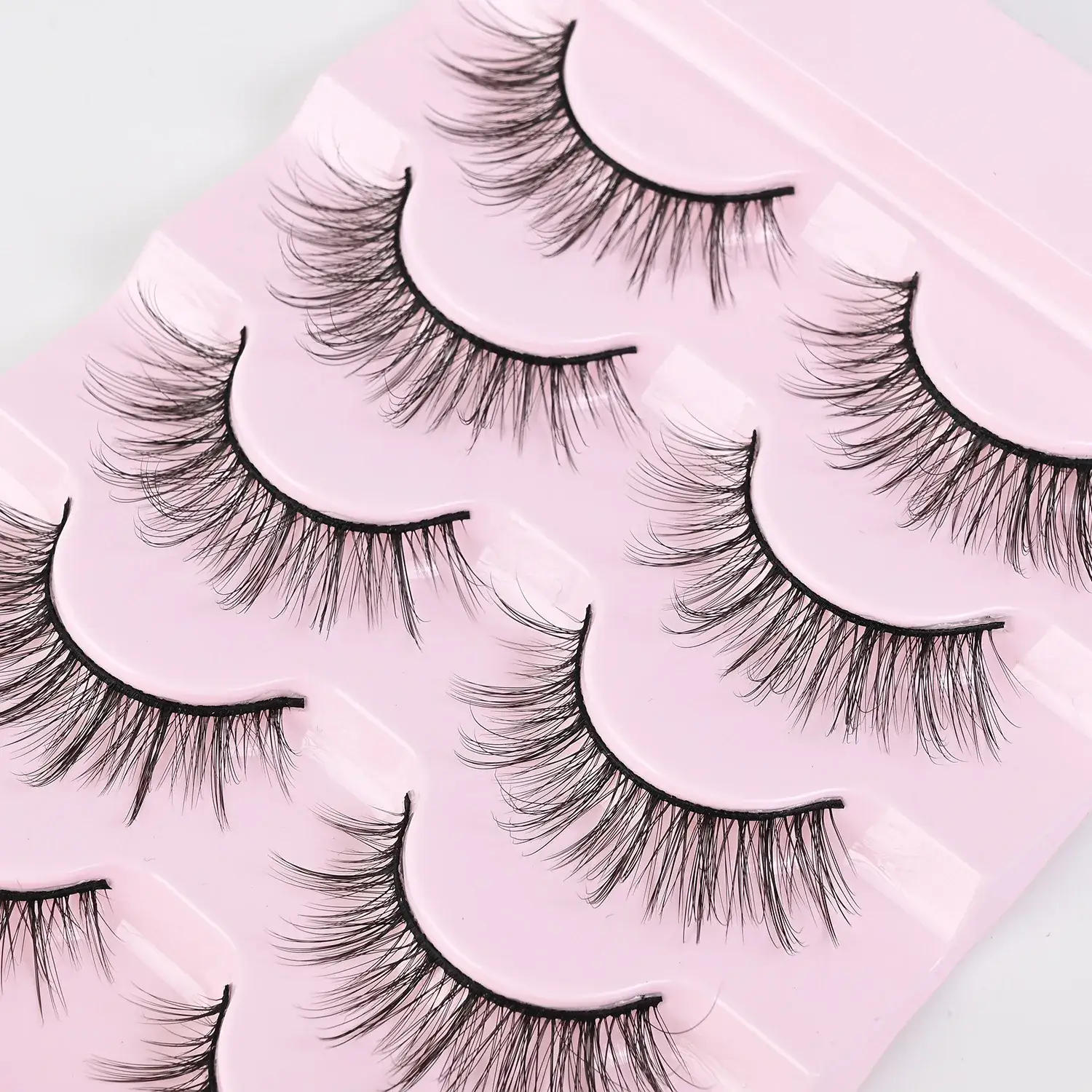 Cross-Border False Eyelashes Thick Realistic Transparent Stems - Image 9