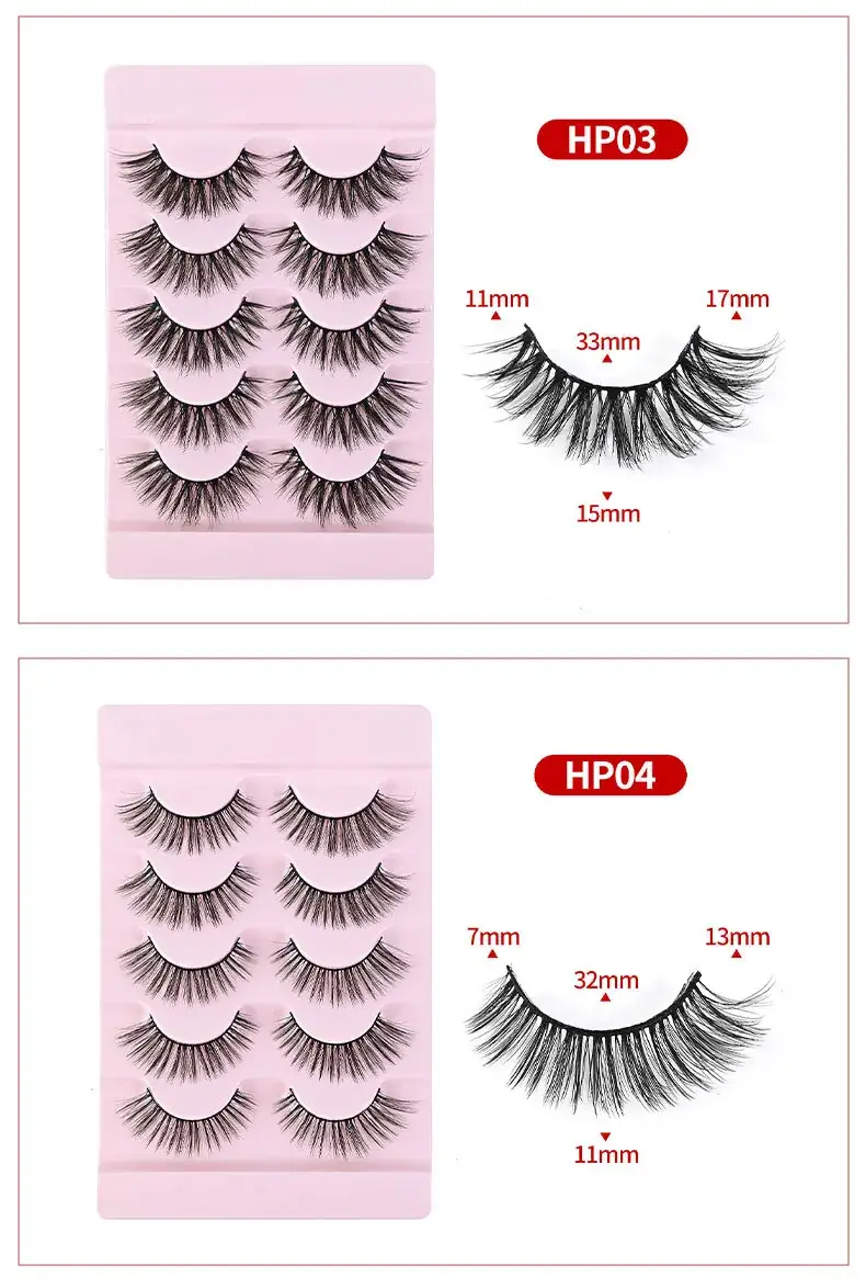 Cross-Border False Eyelashes Thick Realistic Transparent Stems — feature 4