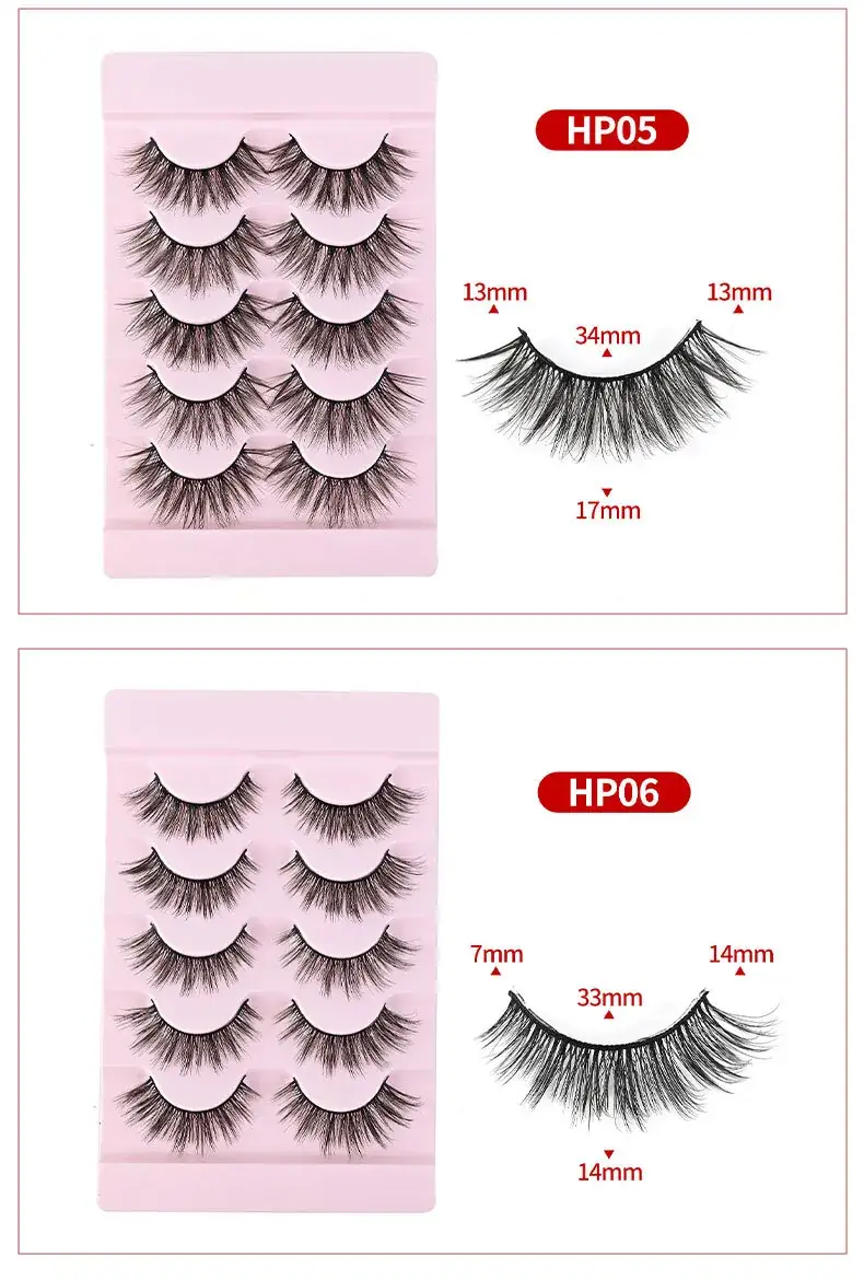 Cross-Border False Eyelashes Thick Realistic Transparent Stems — feature 5