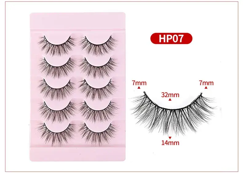 Cross-Border False Eyelashes Thick Realistic Transparent Stems — feature 6