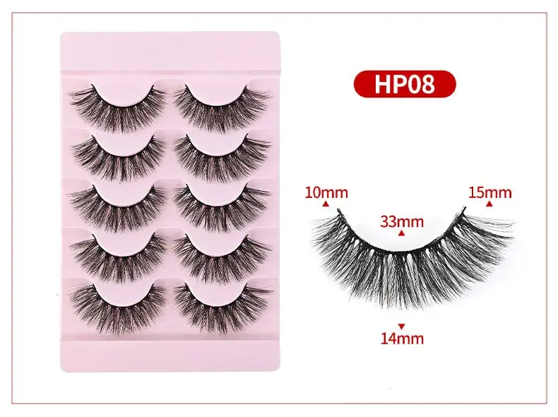 Cross-Border False Eyelashes Thick Realistic Transparent Stems — feature 7