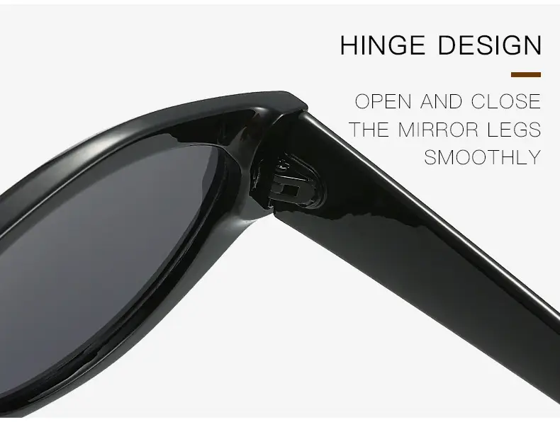 Korean Style Rice Nail Sunglasses Black Frame Brown Tint โ feature 20