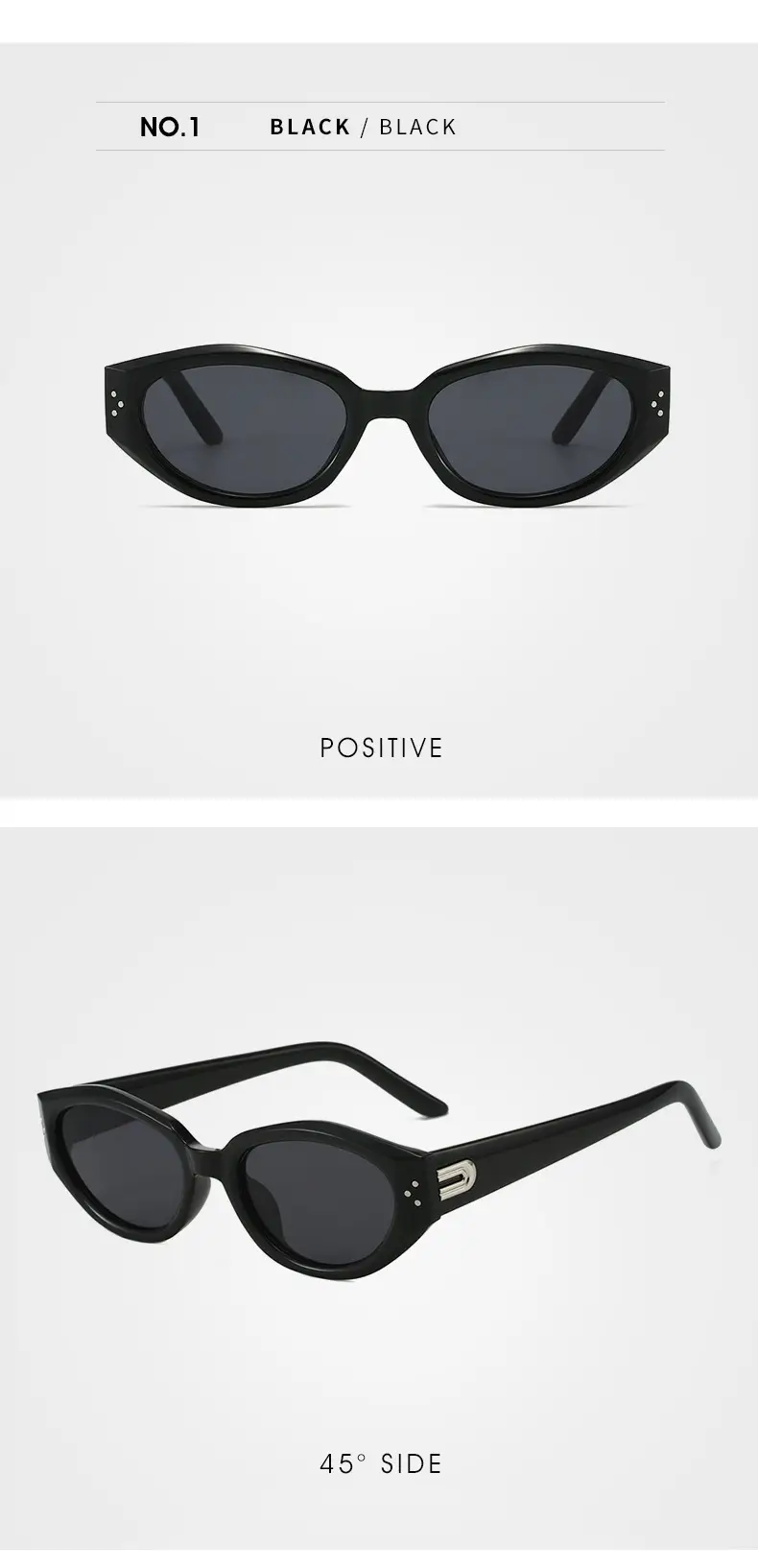 Korean Style Rice Nail Sunglasses Black Frame Brown Tint โ feature 22