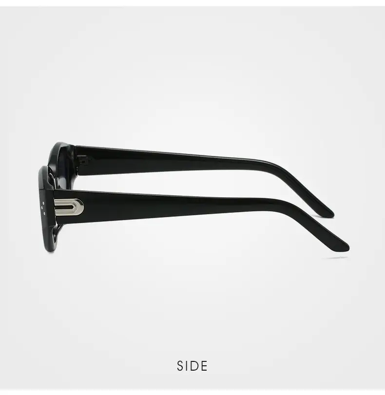 Korean Style Rice Nail Sunglasses Black Frame Brown Tint โ feature 23